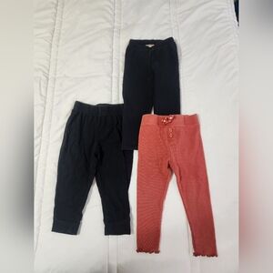 Kids Black and Red Pants Set
